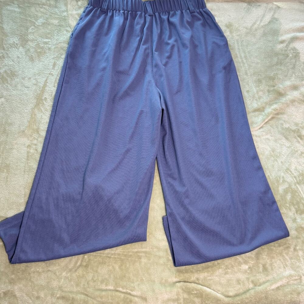 NWT Halara High Rise Wide Leg Pull On Pleated Ponte Work Pants Office - Picture 2 of 8